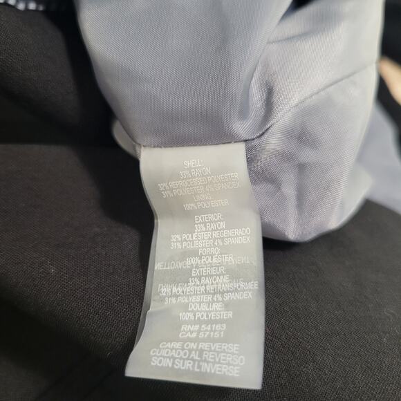 Calvin Klein One-Button Blazer Jacket Black NWT Petite Size 4P - Picture 12 of 12